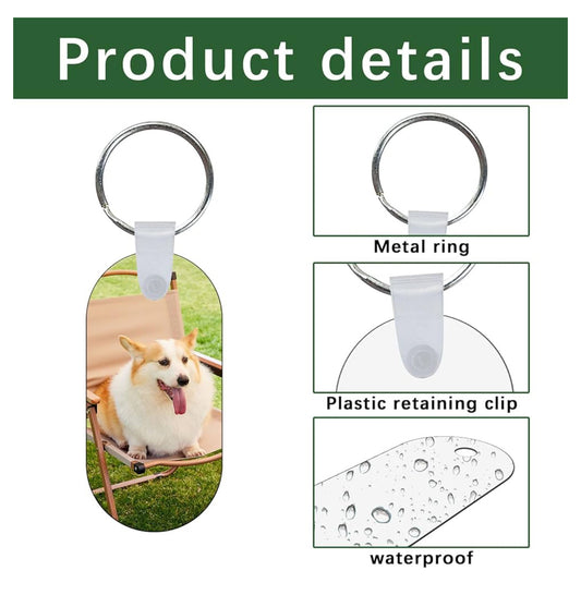 Double-sided custom metal keychain