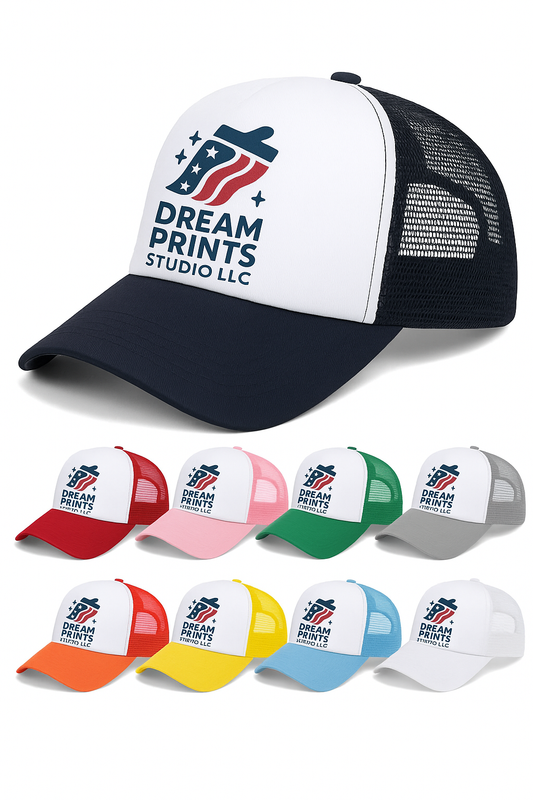 Unisex Polyester Mesh Trucker Hat – Adjustable, Breathable & Stylish