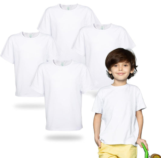 Blank Kids T-Shirt – Crewneck Modal, Short Sleeve for Toddlers and Youth