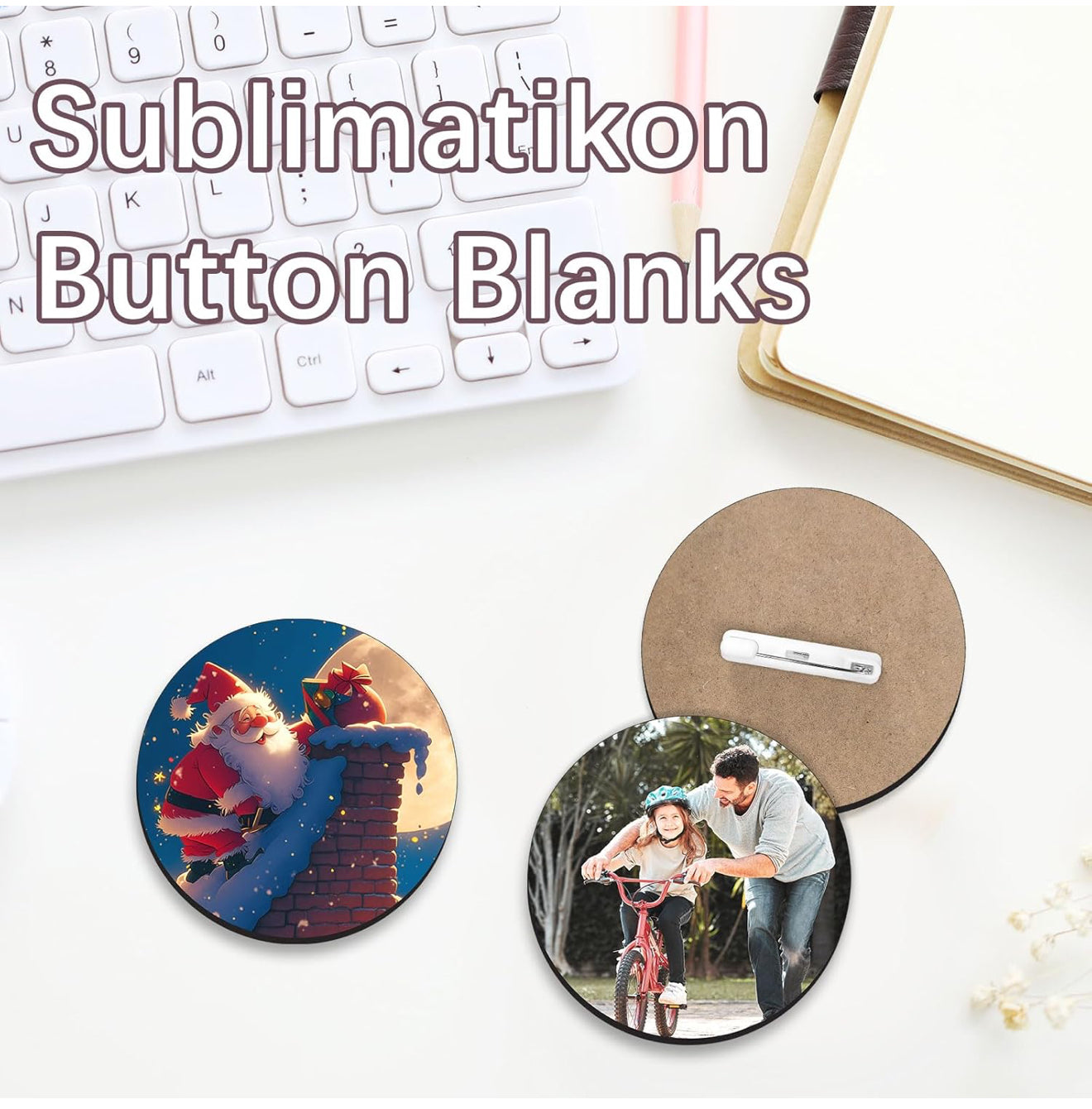 Pin-back buttons